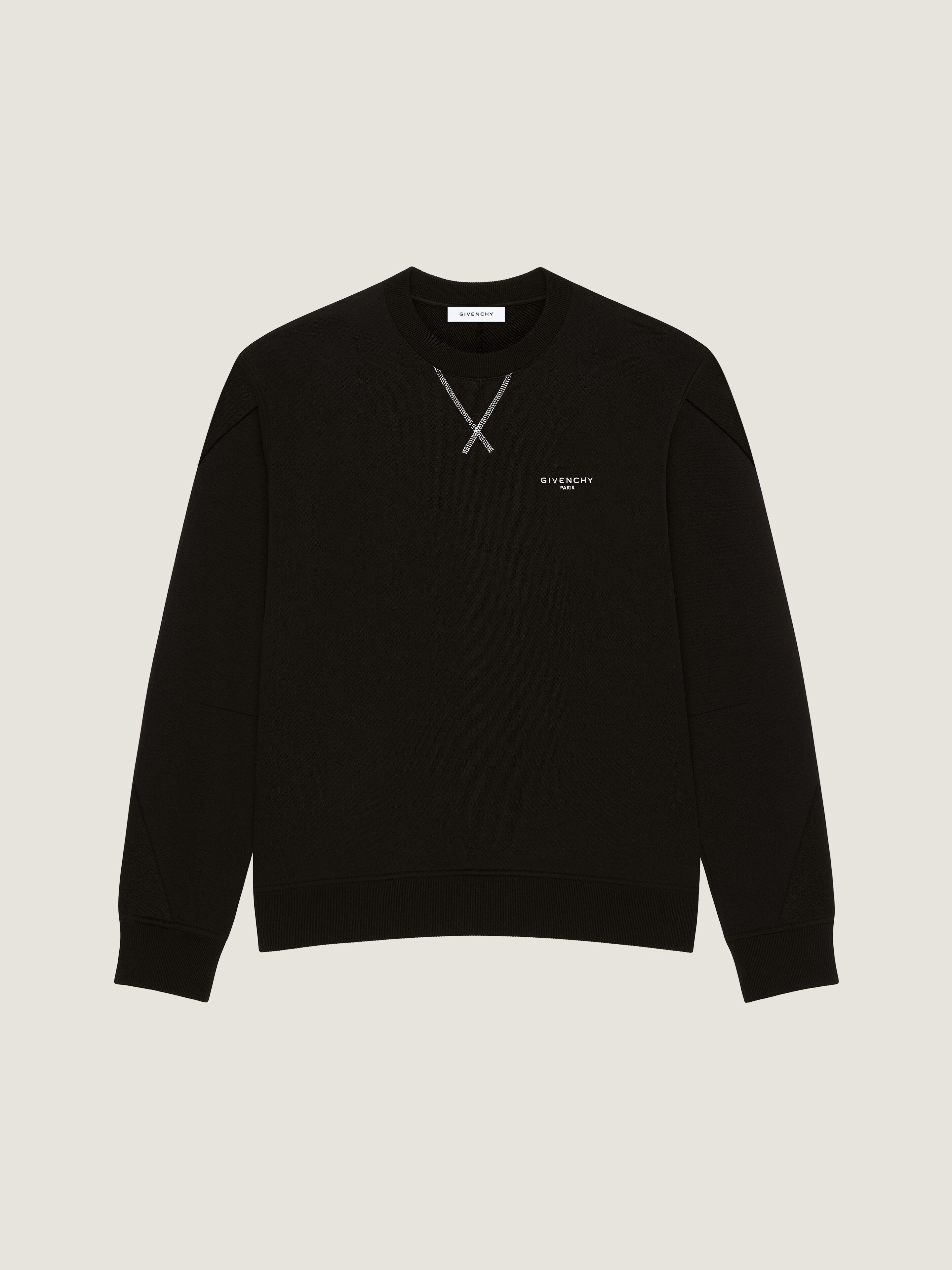 COUTURE SEAM SWEATSHIRT IN FLEECE WITH GIVENCHY PARIS - 1