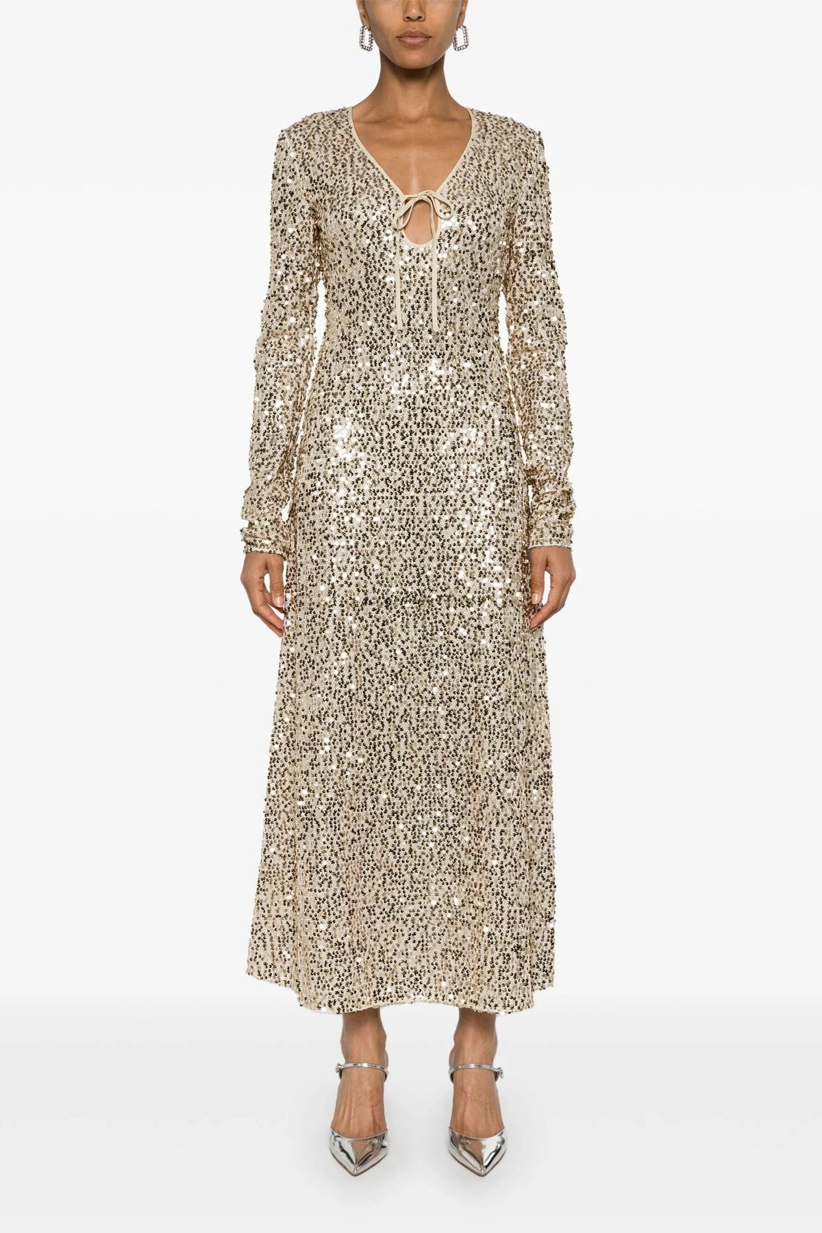 'Net Sequins Midi' dress - 2