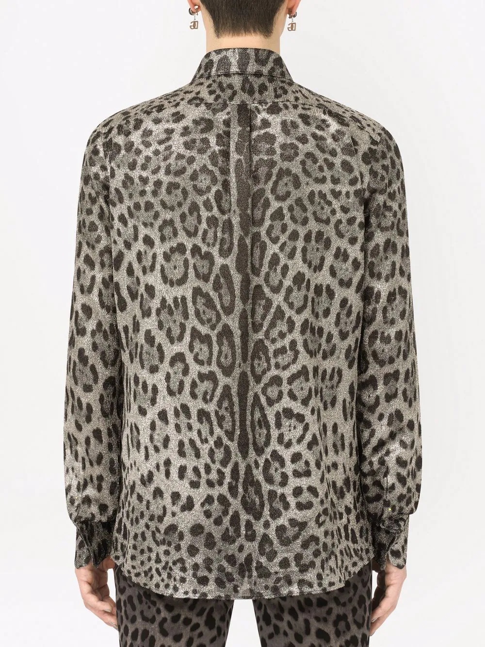 leopard-print shirt - 4