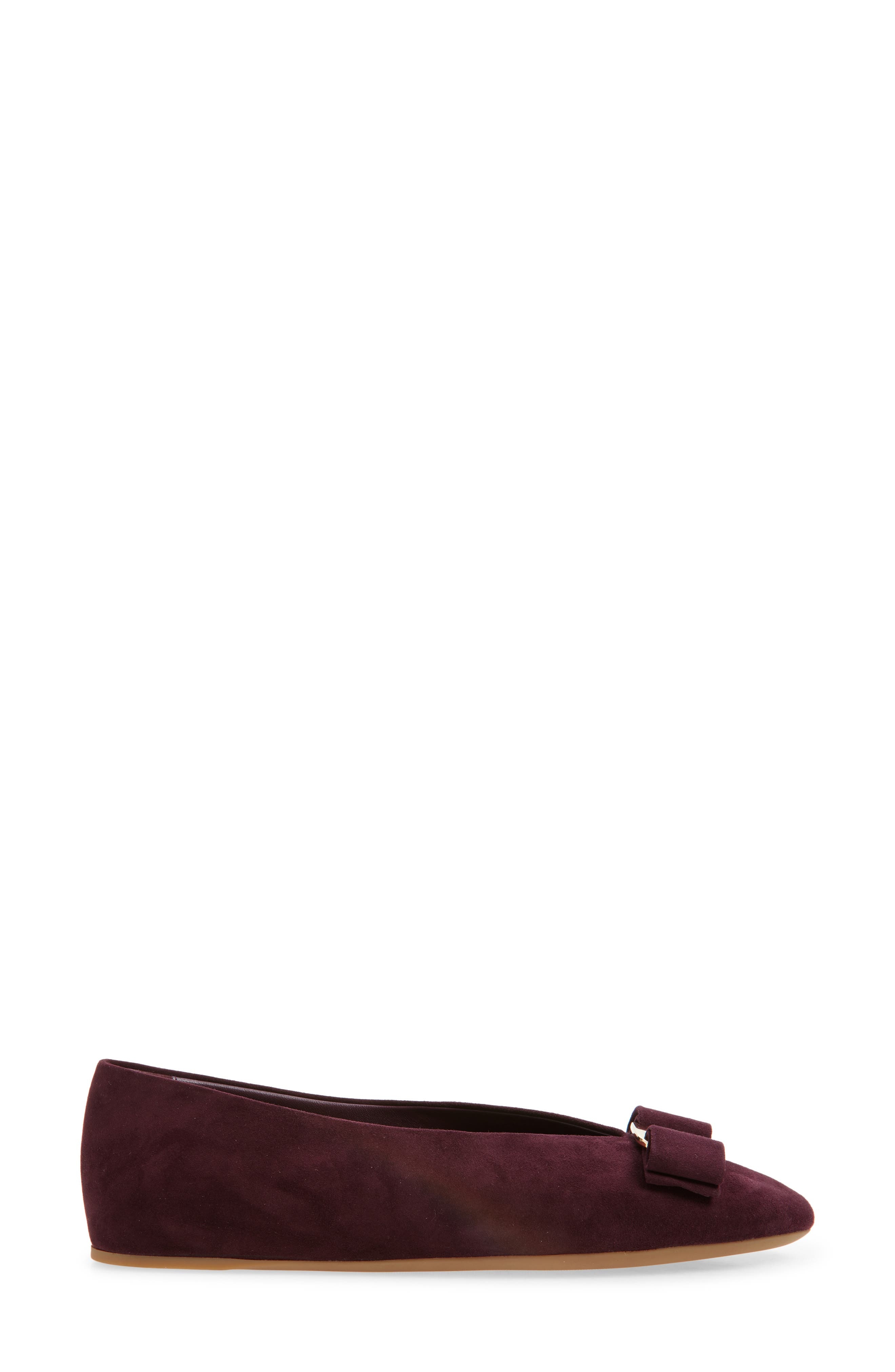 FERRAGAMO Vanna Ballet Flat in Oxblood at Nordstrom - 2