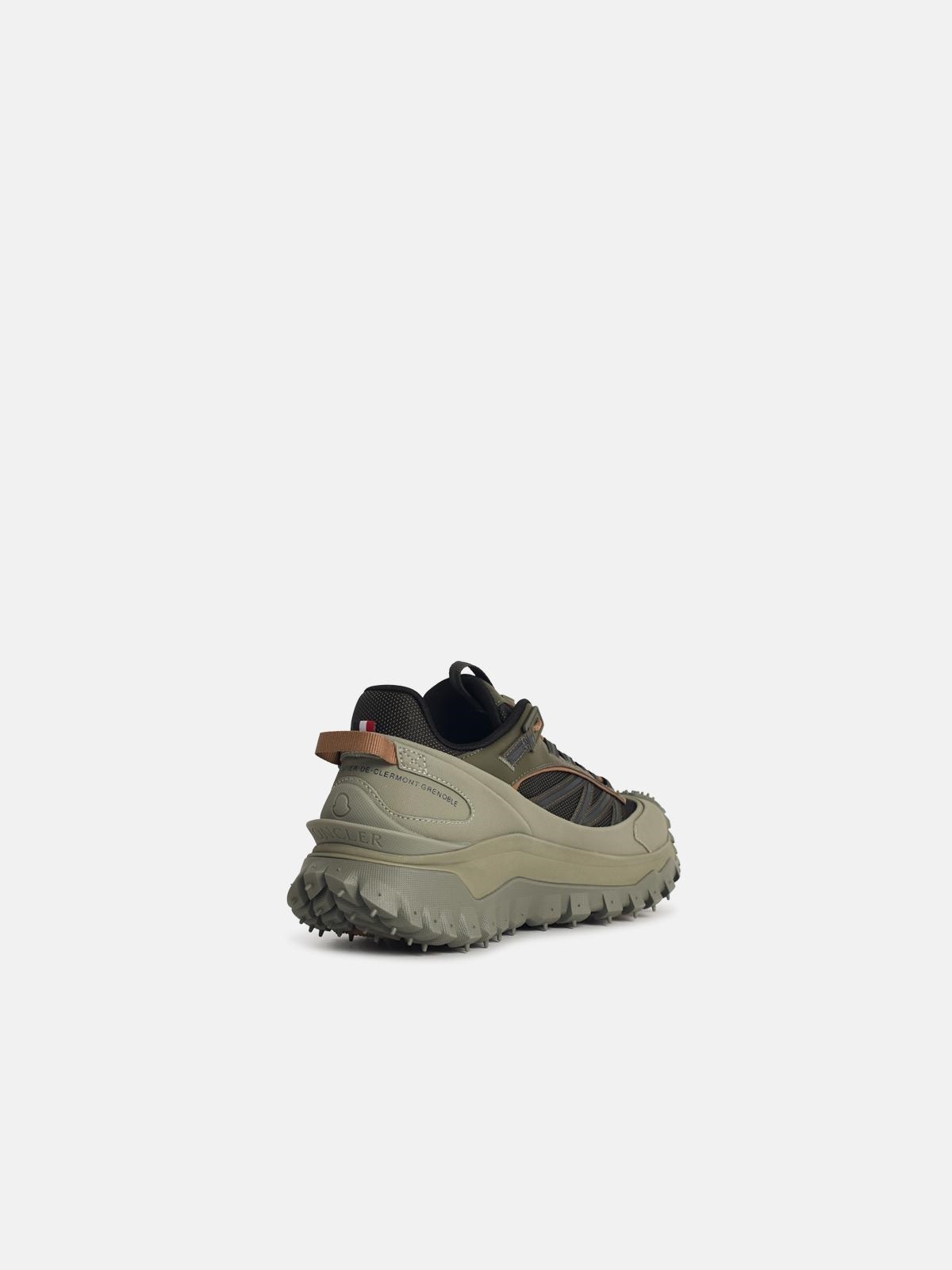 'TRAILGRIP GTX' GREEN LEATHER BLEND SNEAKERS - 3