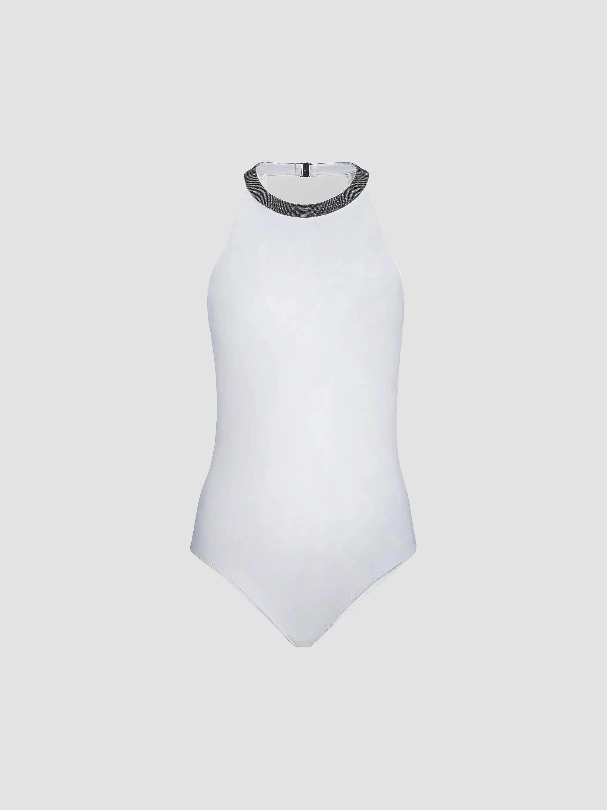 Women's Techno Jersey Bathing Suit - White - 1