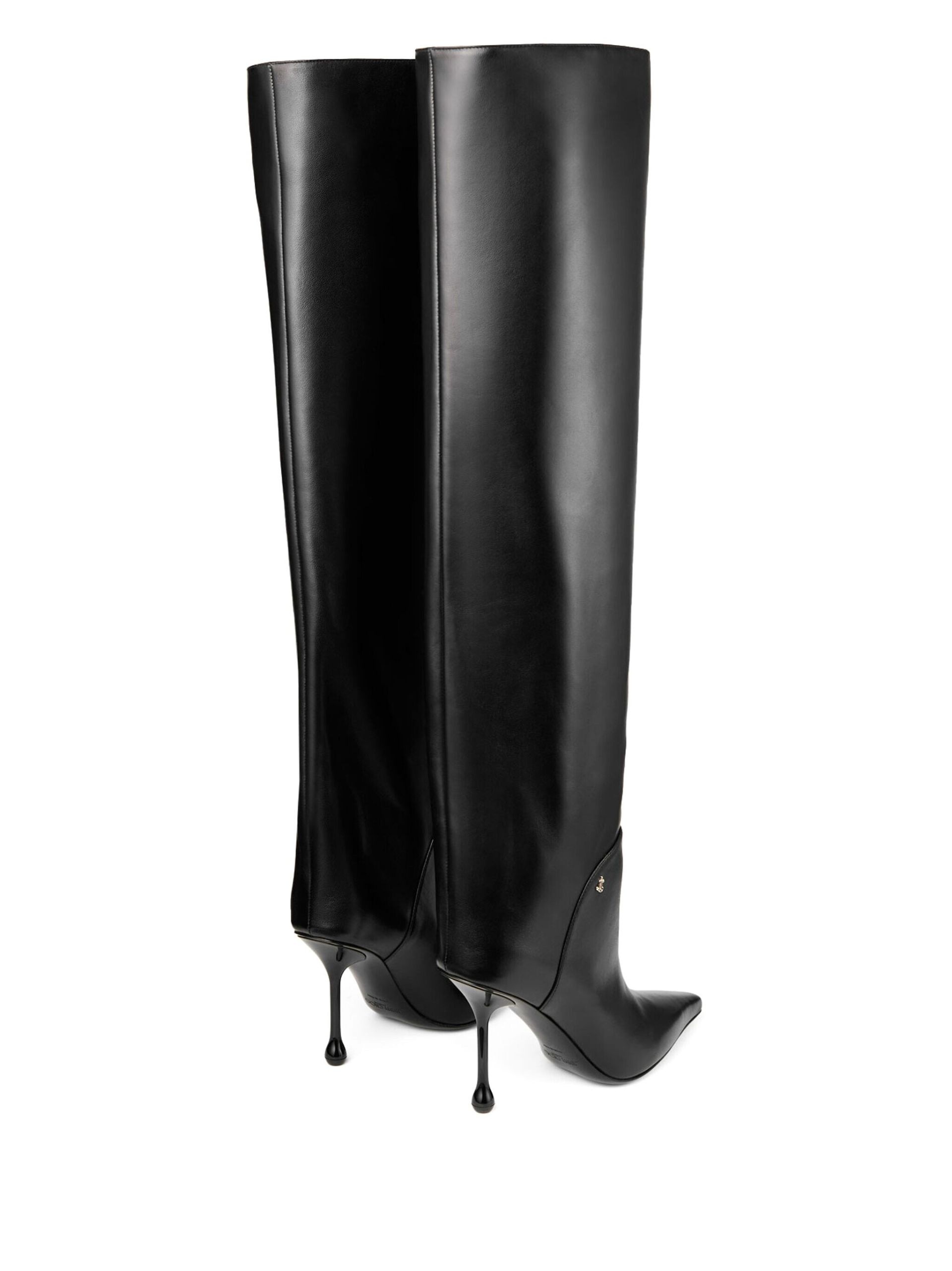 Black Cycas 95 Leather Knee-High Boots - 3