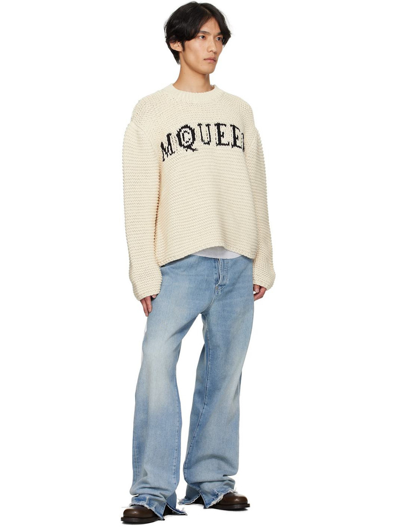 Alexander McQueen Off-White Crew Neck Long Sleeves Sweater outlook