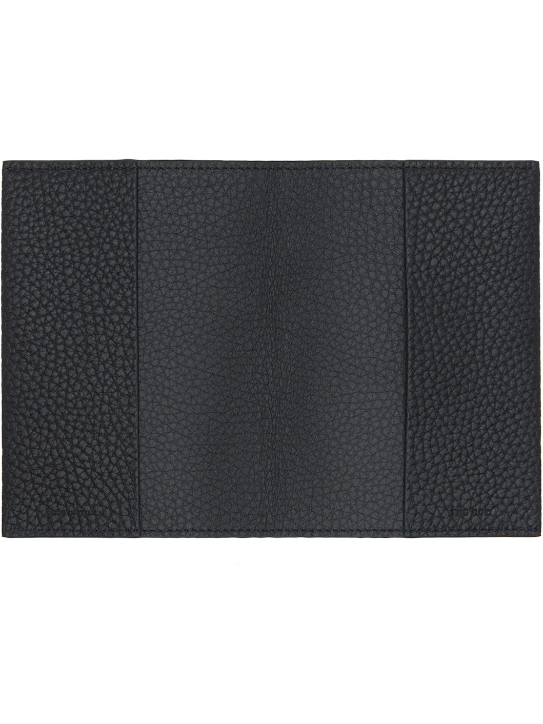 Black Leather Passport Holder - 3
