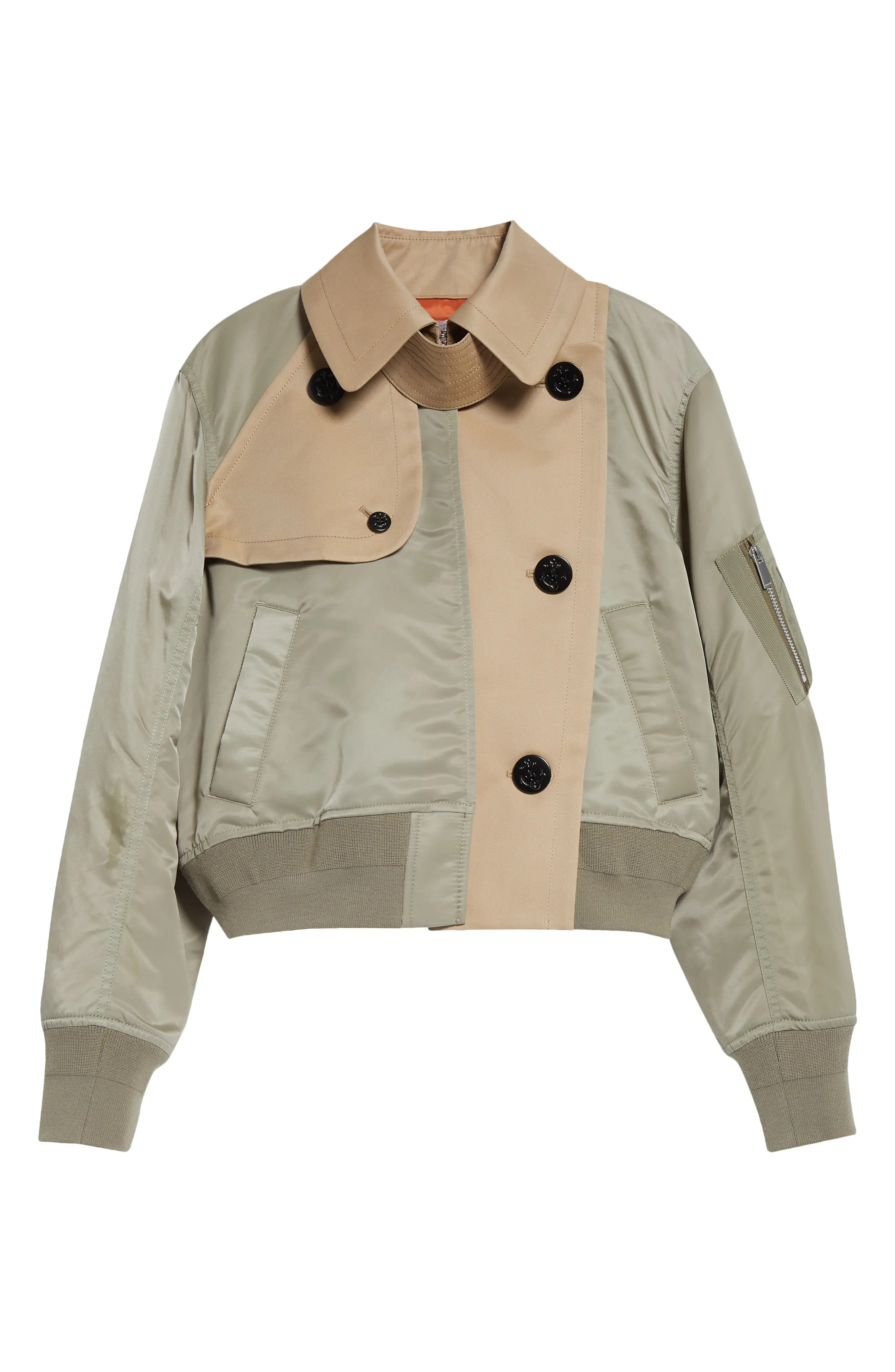 ジャケット・アウター sacai Nylon Blouson Size 3 beige sacai Nylon Blouson Size 3 beige