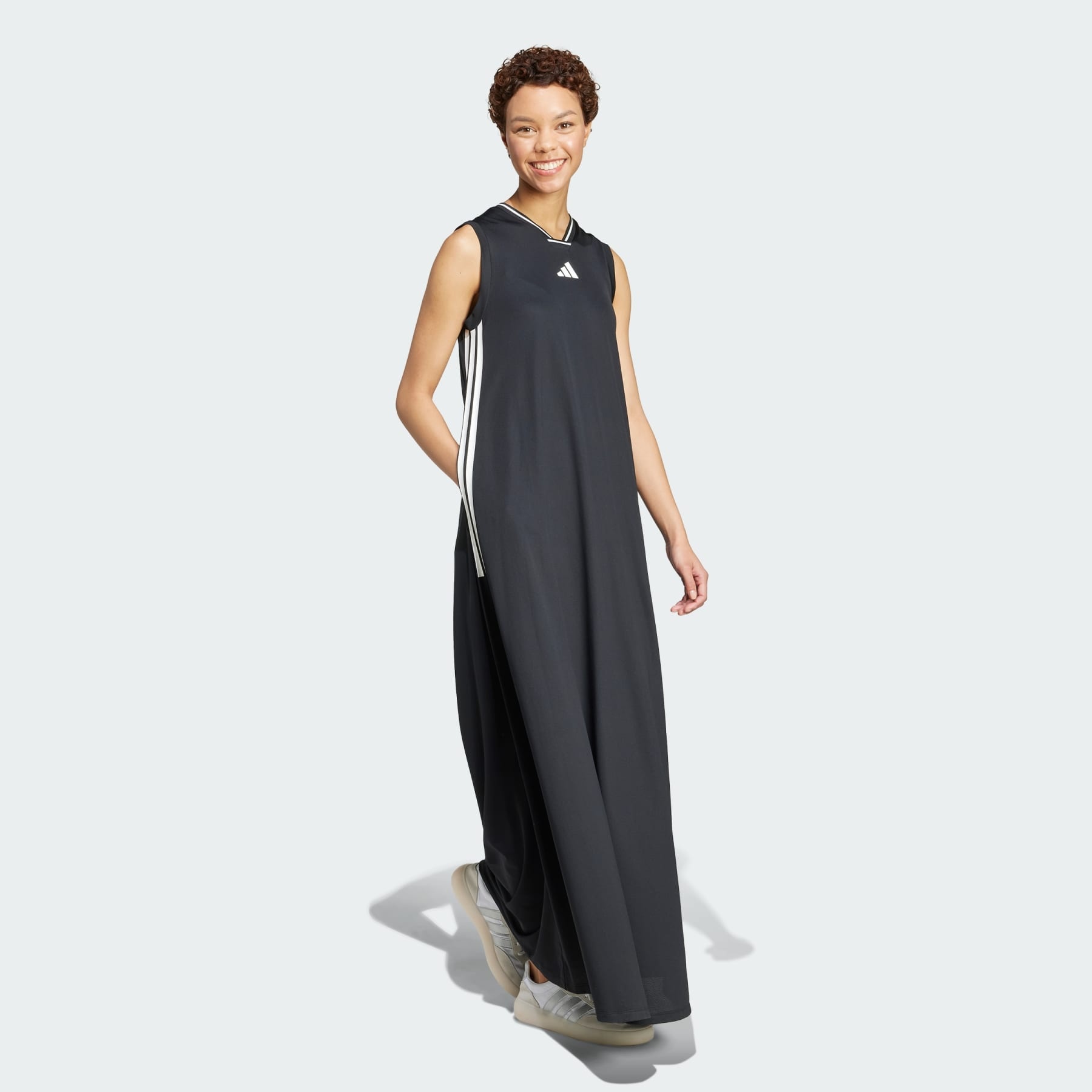 Tiro Cut 3-Stripes Soft Mesh Long Dress - 4