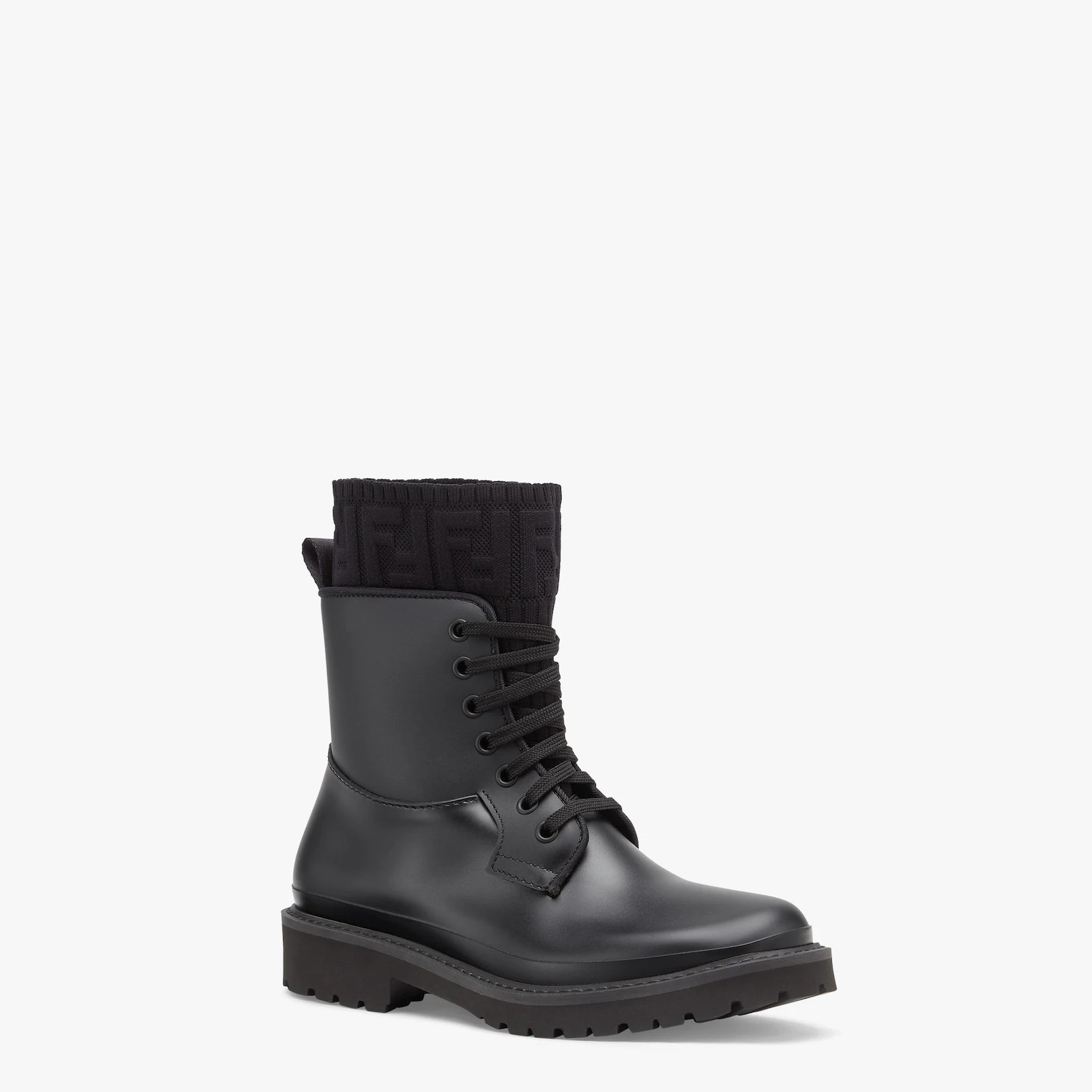 Black PVC biker boots - 2