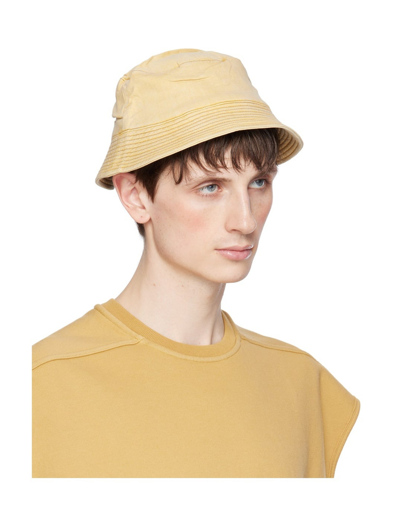 Rick Owens DRKSHDW Yellow Gilligan Narrow Brim Bucket Hat outlook