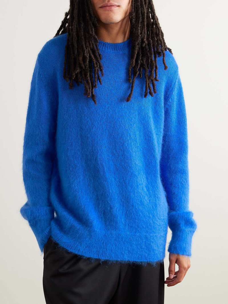 Logo-Jacquard Mohair-Blend Sweater 3