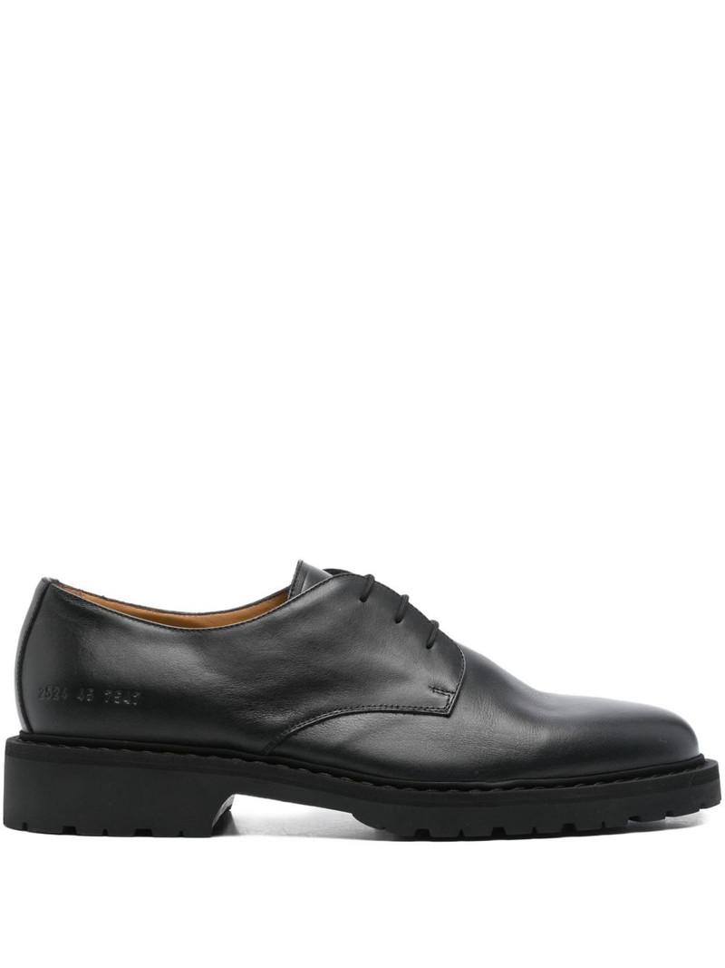 leather lace-up derby shoes 1