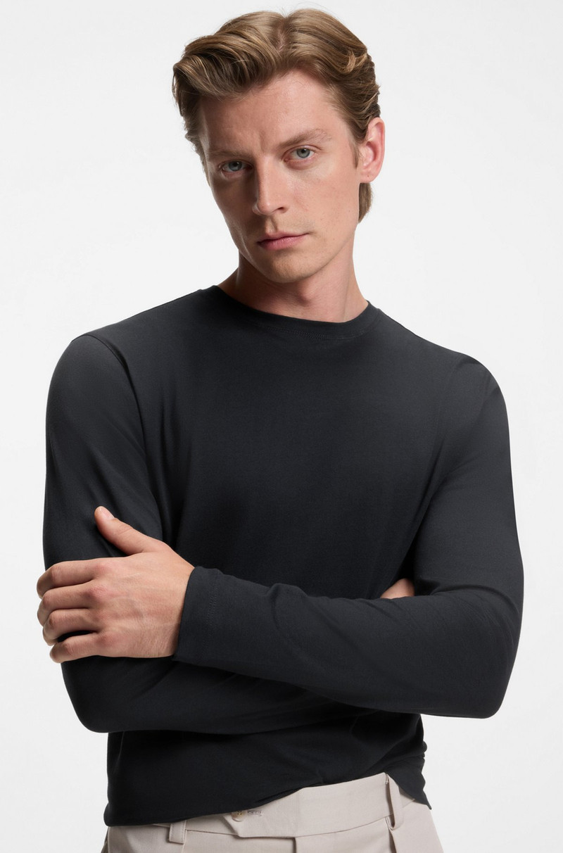 BECKHAM X BOSS T-SHIRT IN MERCERIZED COTTON 3