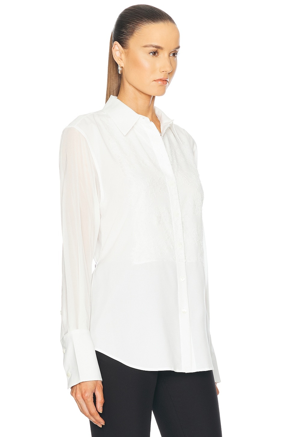 Long Sleeve Button Up Blouse - 2