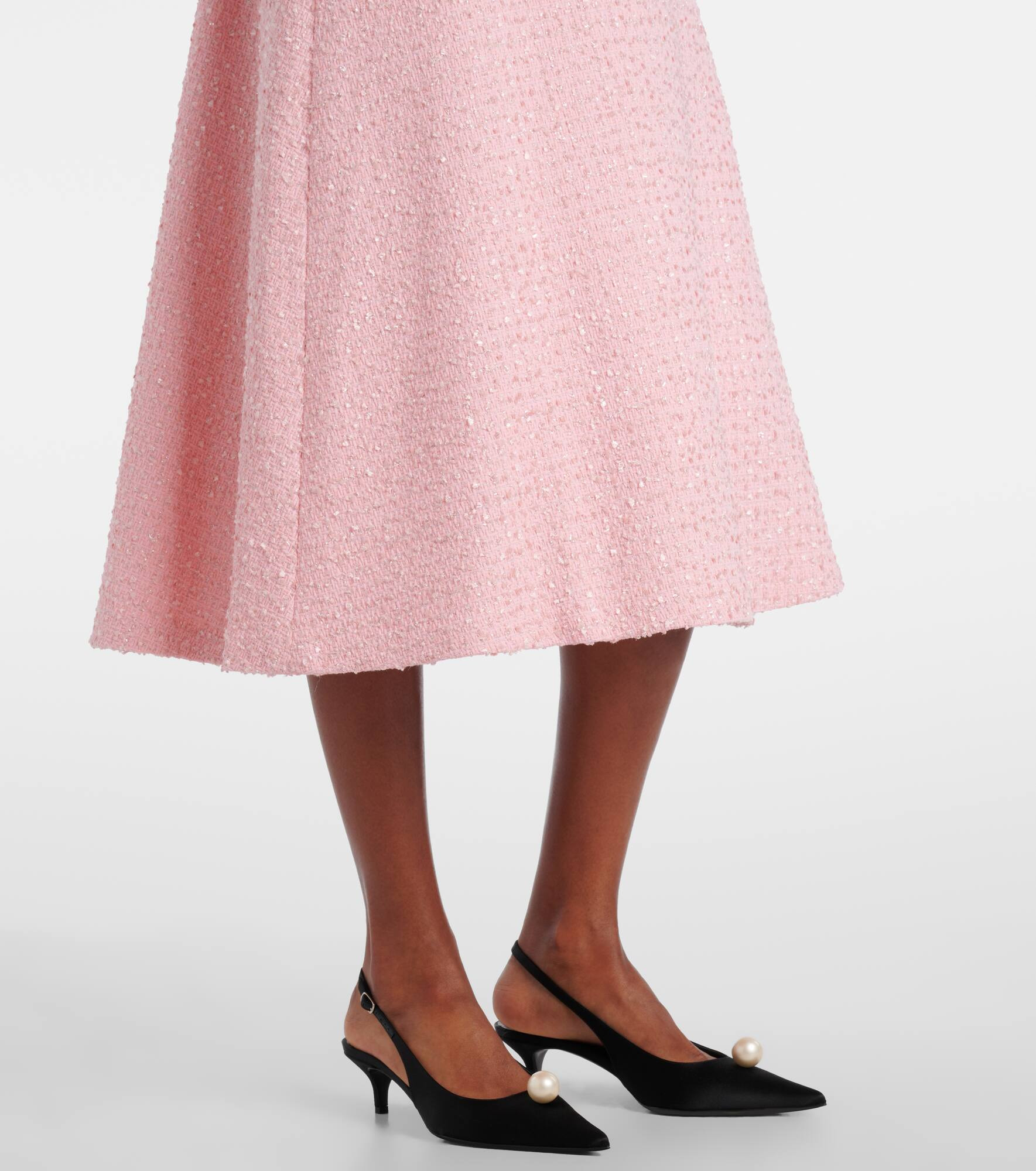 Bow-detail midi dress - 5