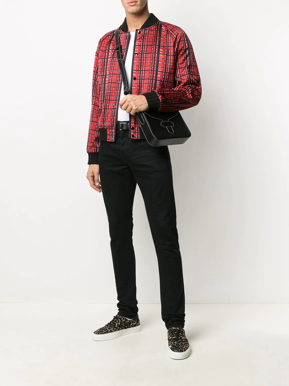 plaid bomber jacket - 2