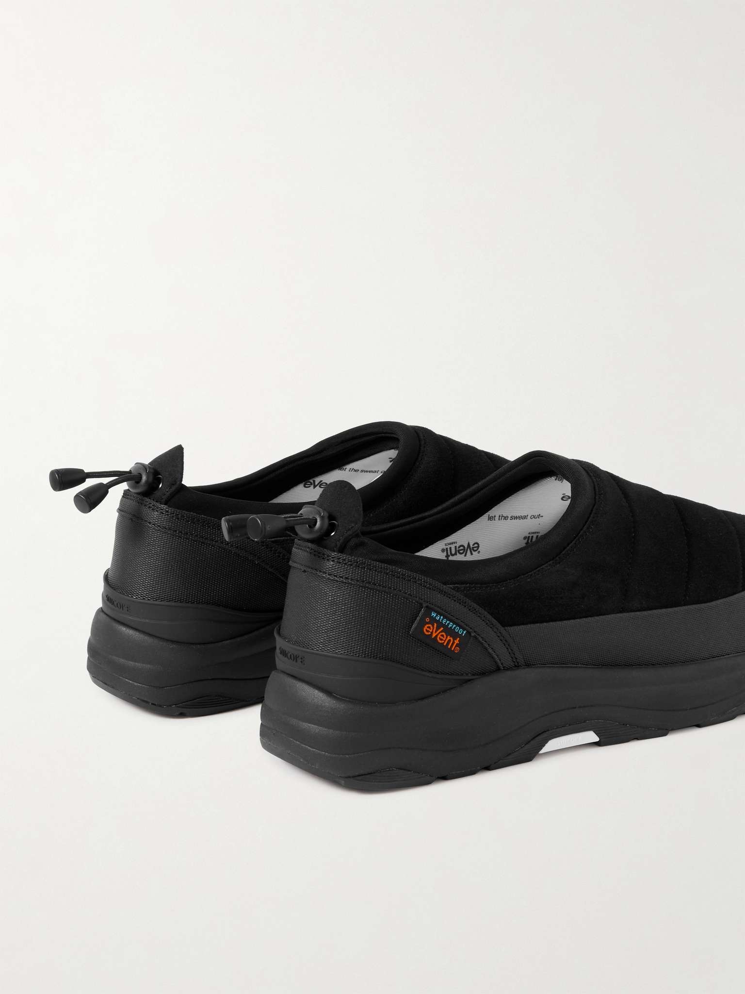 Pepper-Sev Leather-Trimmed Quilted Suede Slip-On Sneakers - 5