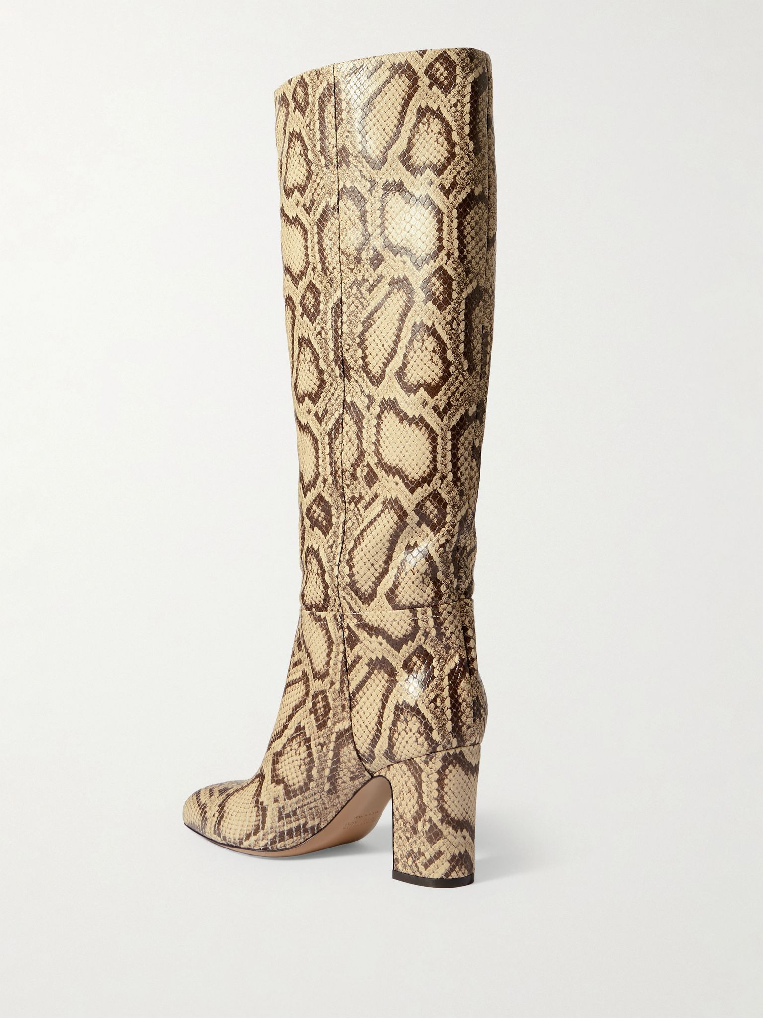 Lavinia snake-effect leather knee-boots Snake print - 3