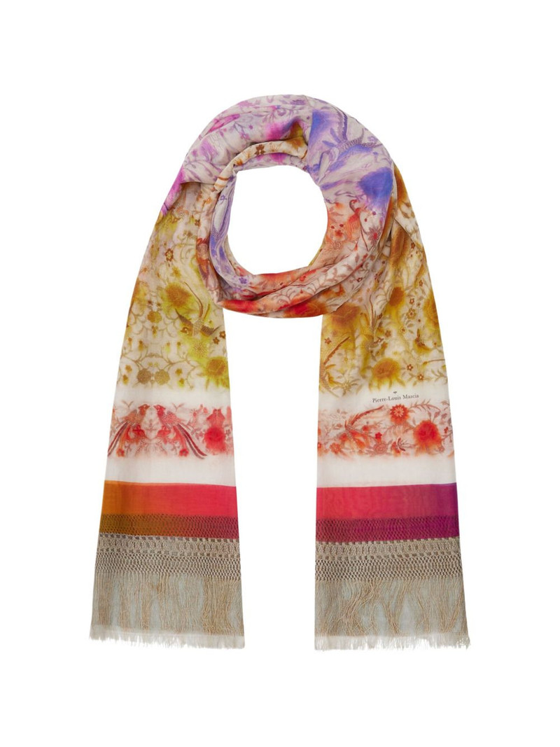 Hawnbci floral fringe scarf 1