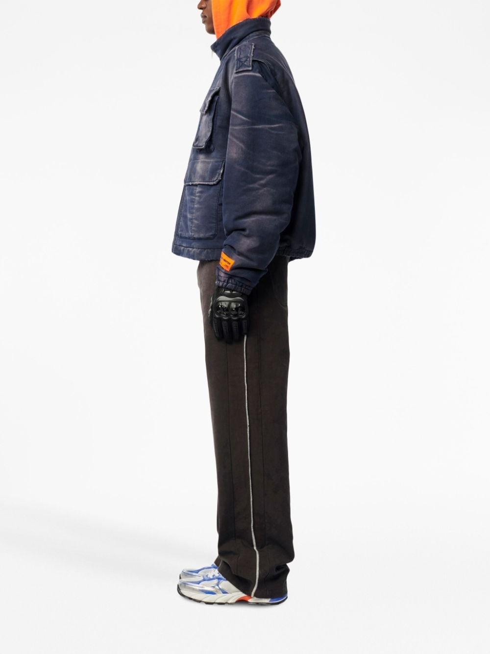 mid-rise straight-leg trousers - 3