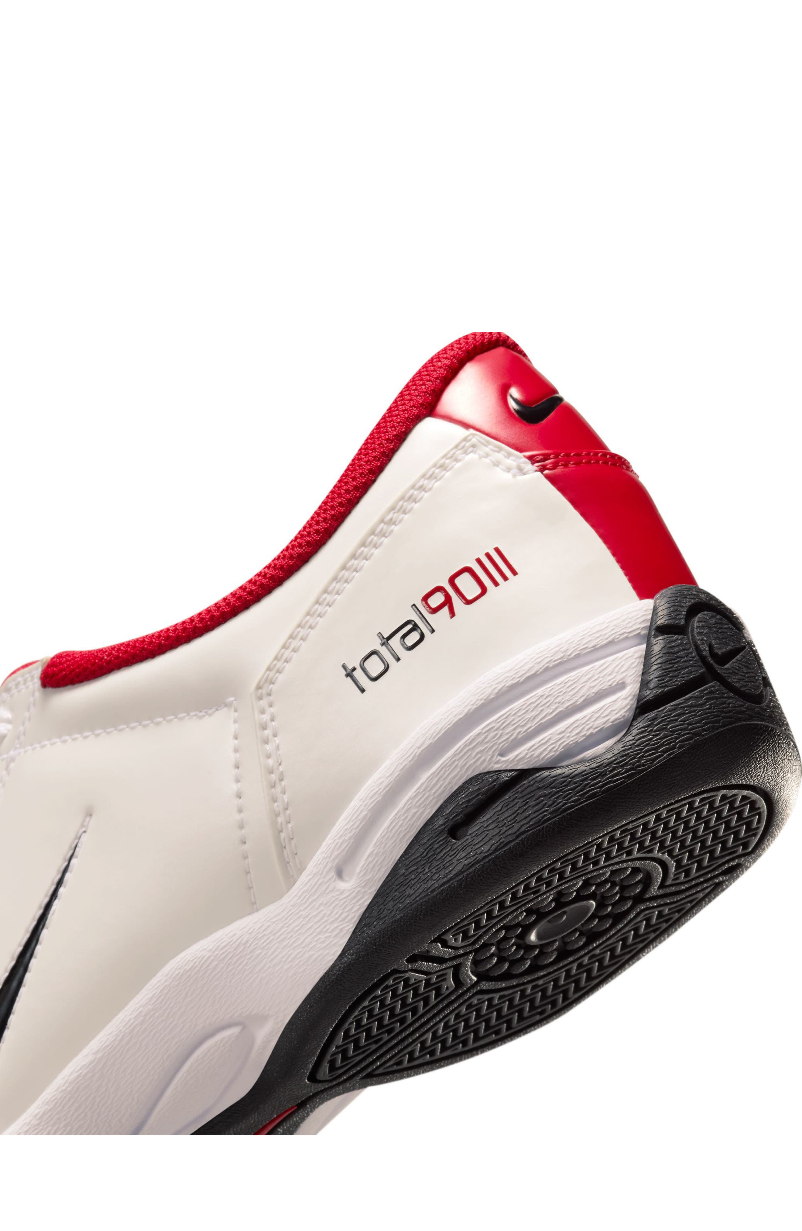 Nike Total 90 Soccer Sneaker in White/Black/Gym Red at Nordstrom - 7