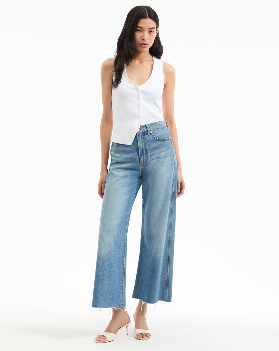 TAYLOR CROPPED WIDE-LEG JEAN - 2