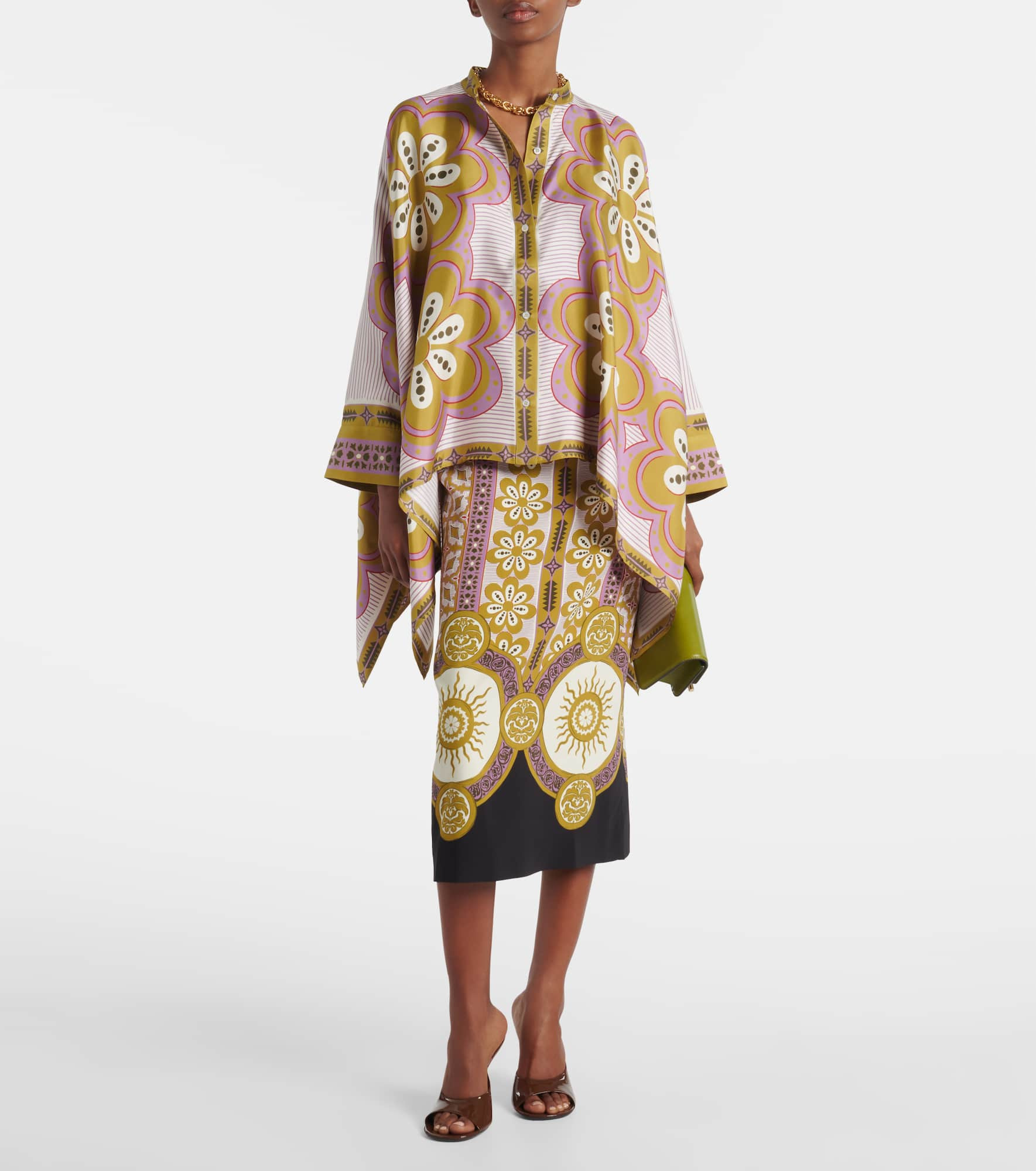 Printed pencil skirt - 2