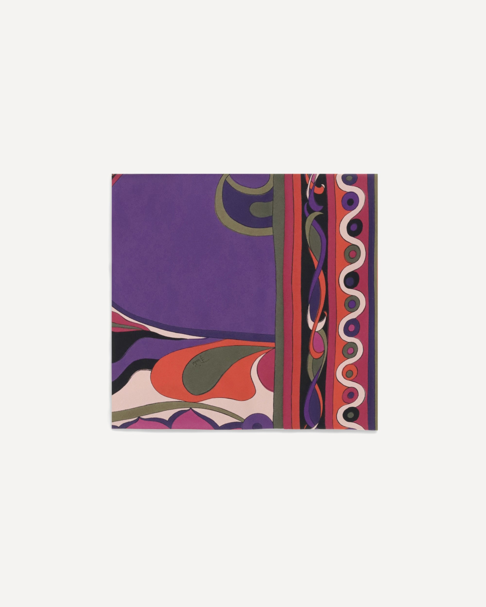 Silk triangle Scarf - 1