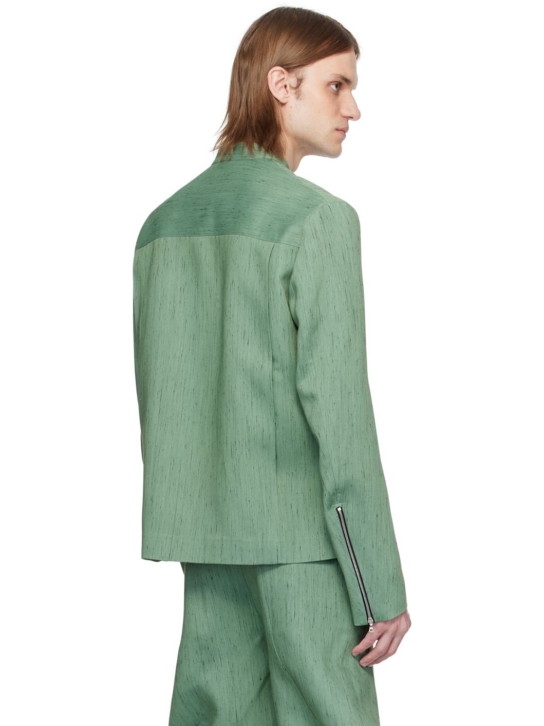 SSENSE Exclusive Green Takada School Blazer - 3