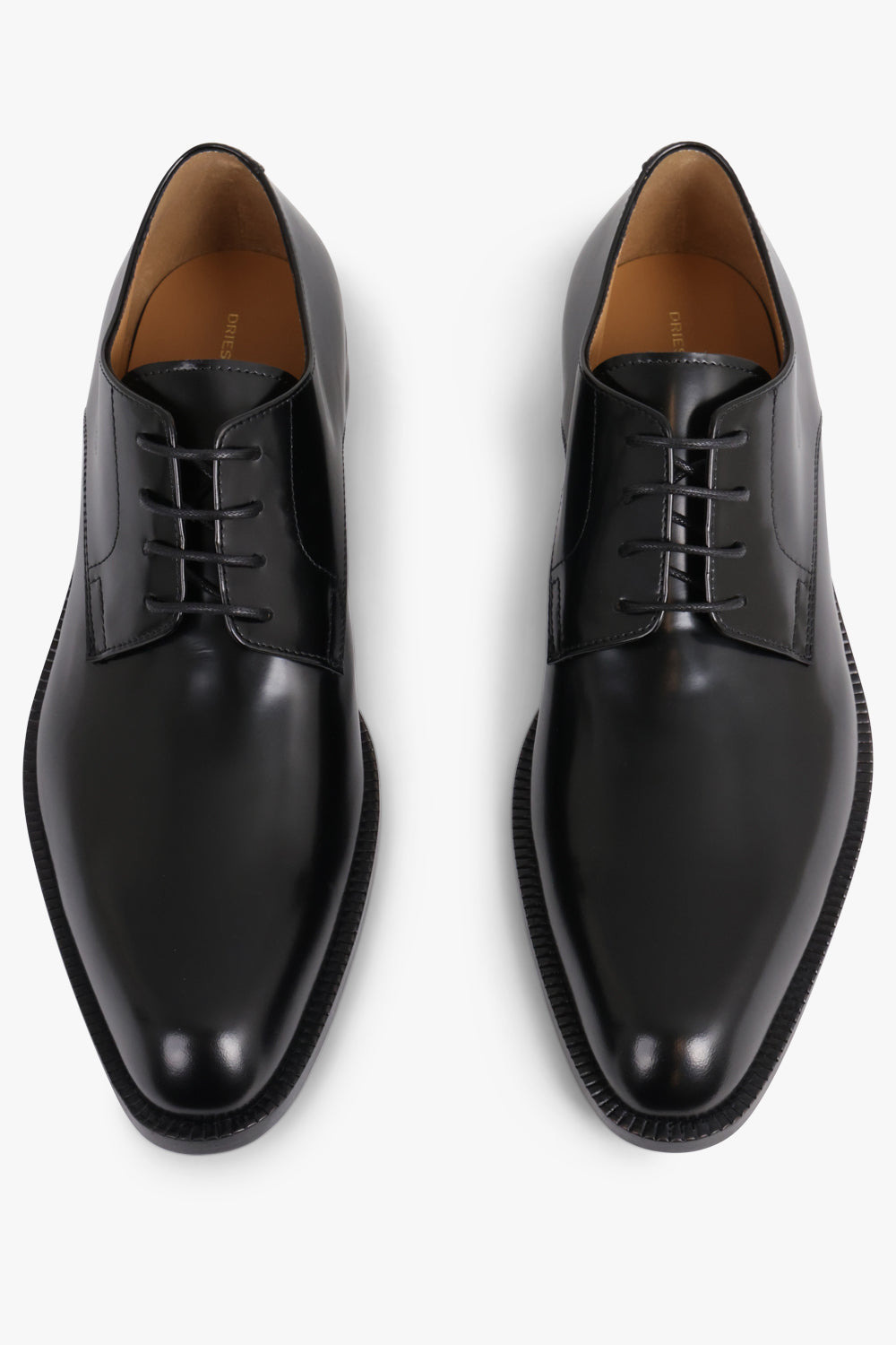 SHINY HEELED BROGUE | BLACK - 4