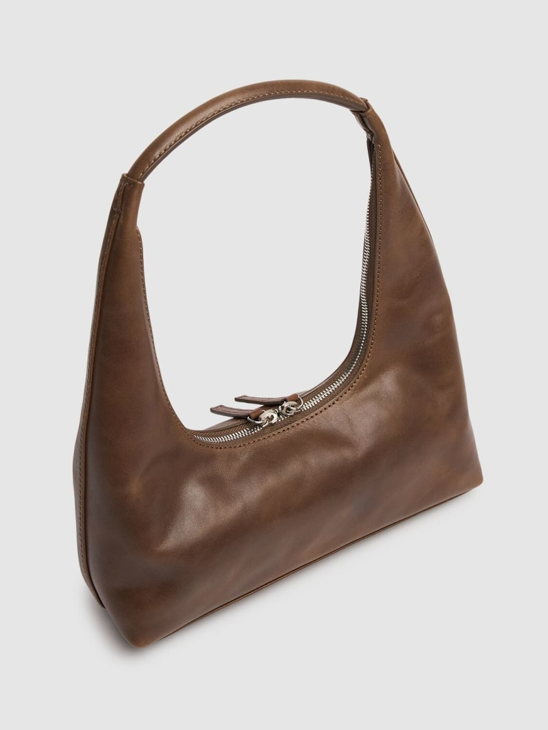Hobo leather shoulder bag - 5