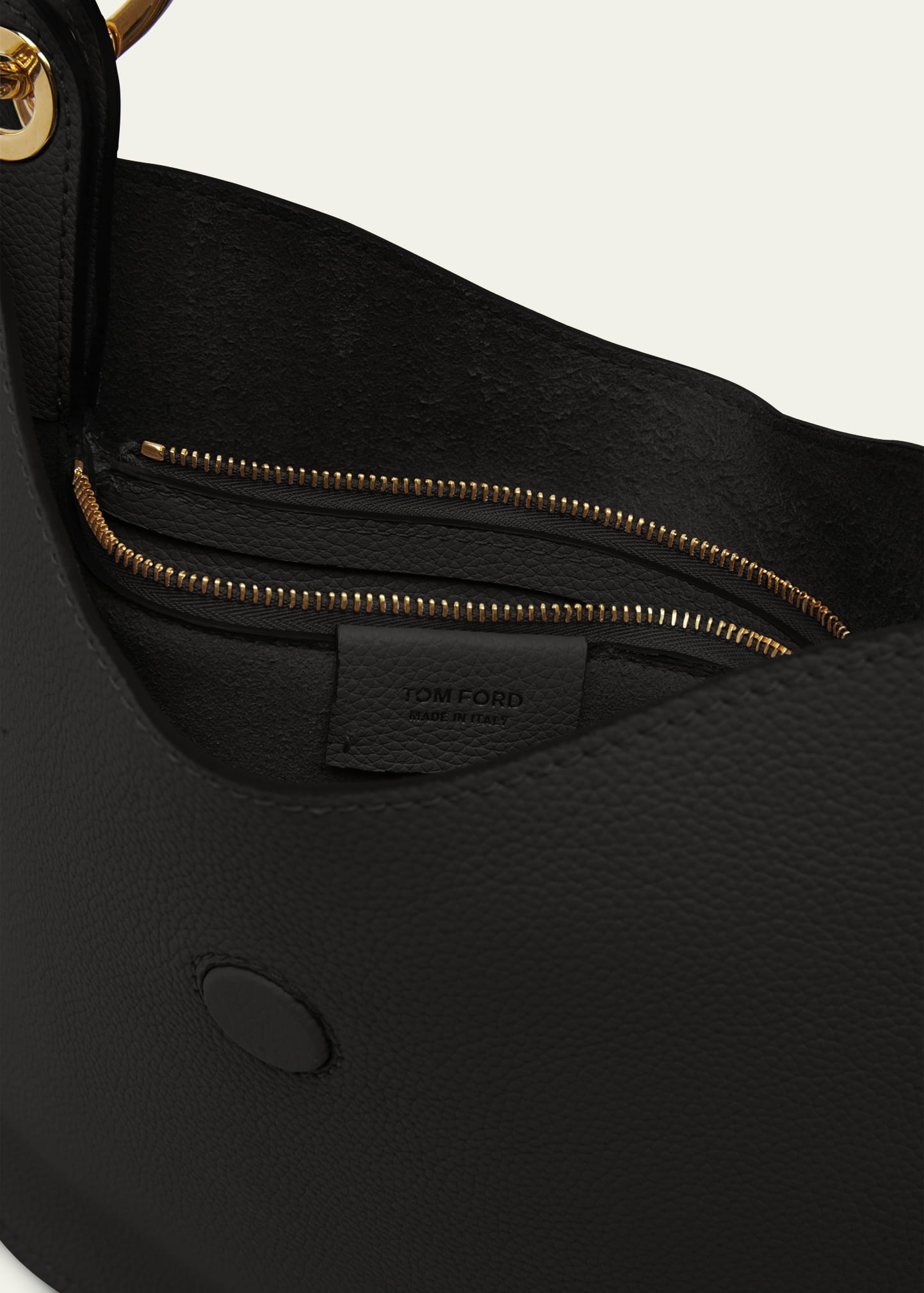 Tara Small Hobo Crossbody in Grained Leather - 4