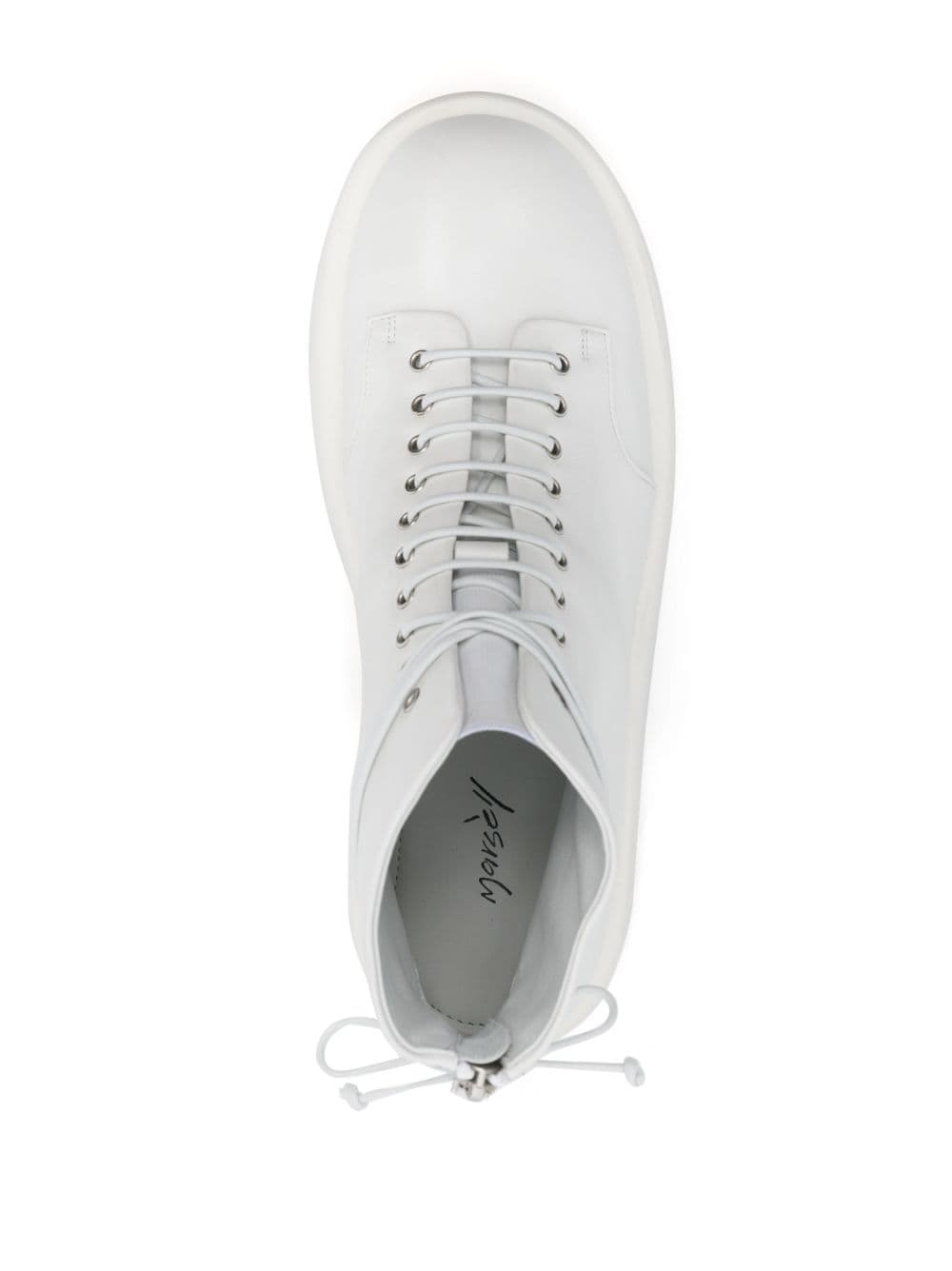 round-toe lace-up boots - 4