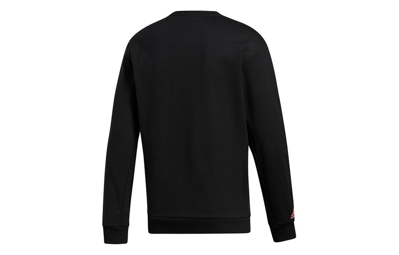 adidas adidas Printing Round Neck Sports Pullover Black GP6260 outlook
