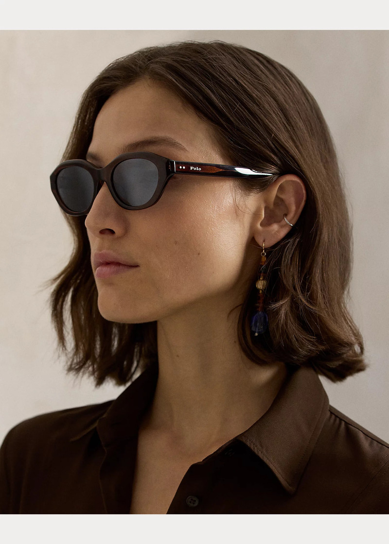 Polo Rectangle Cat-Eye Sunglasses 4