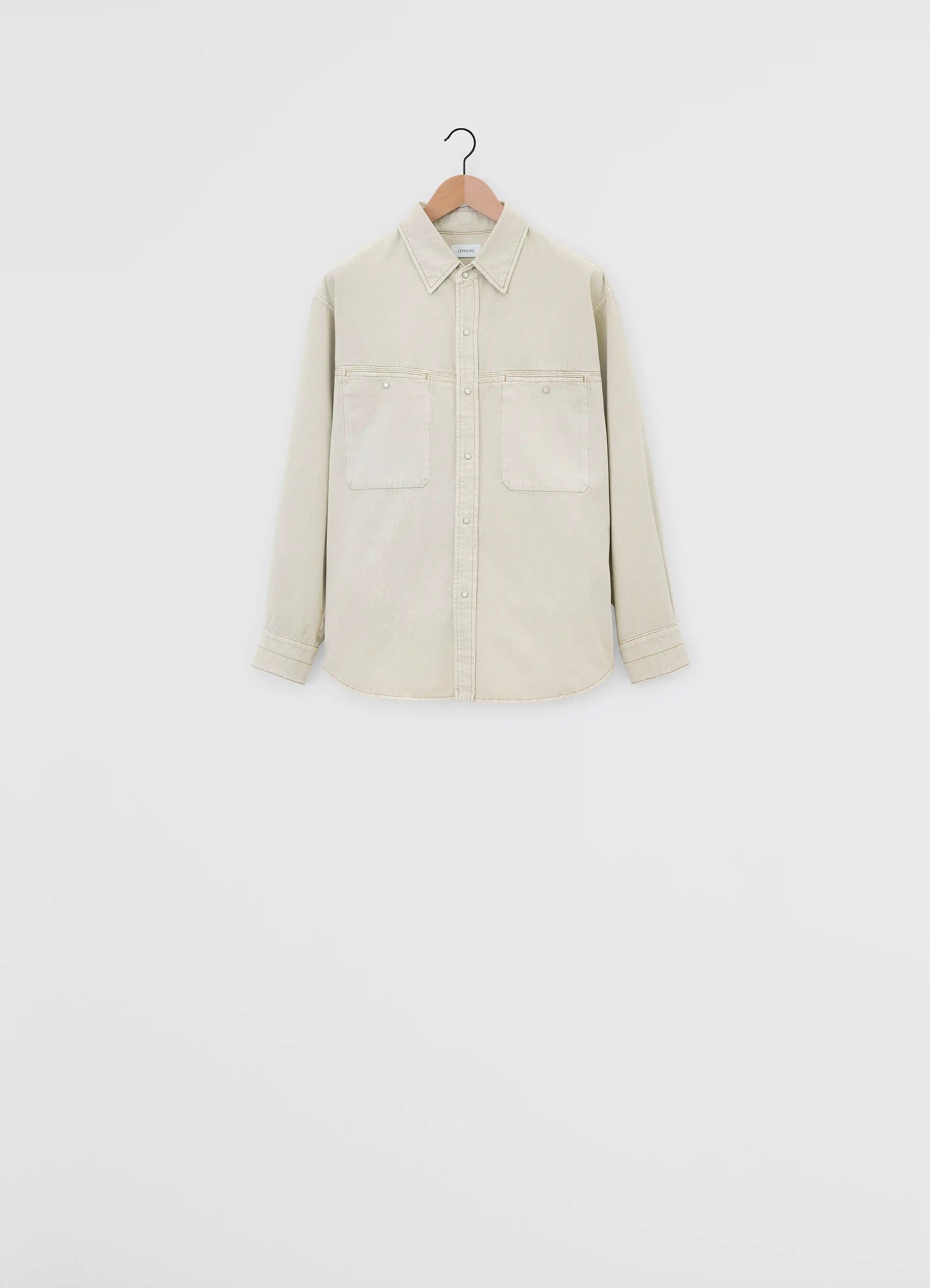 DENIM SHIRT WITH SNAPS - 1