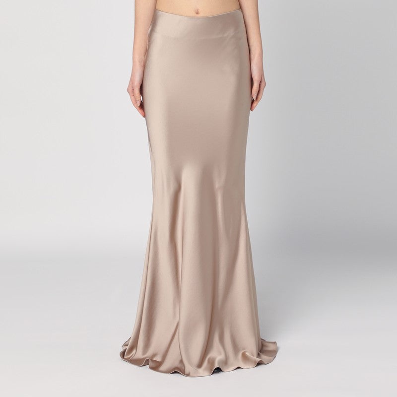 The Andamane - THE ANDAMANE Greige skirt with back drape - 1