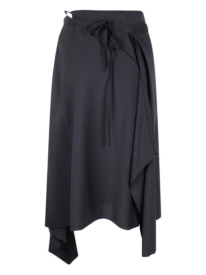 Ann Demeulemeester wrap asymmetric skirt outlook