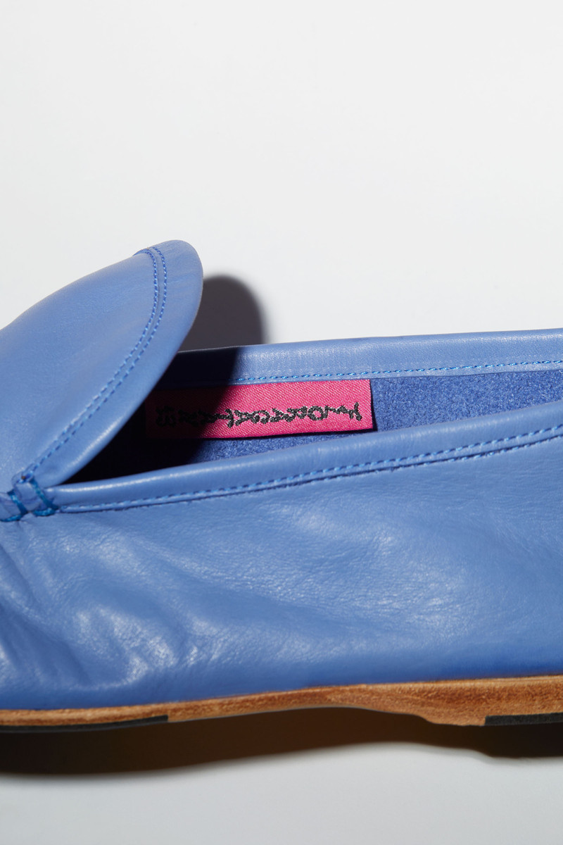 Leather slip-on shoes - Dark purple 5