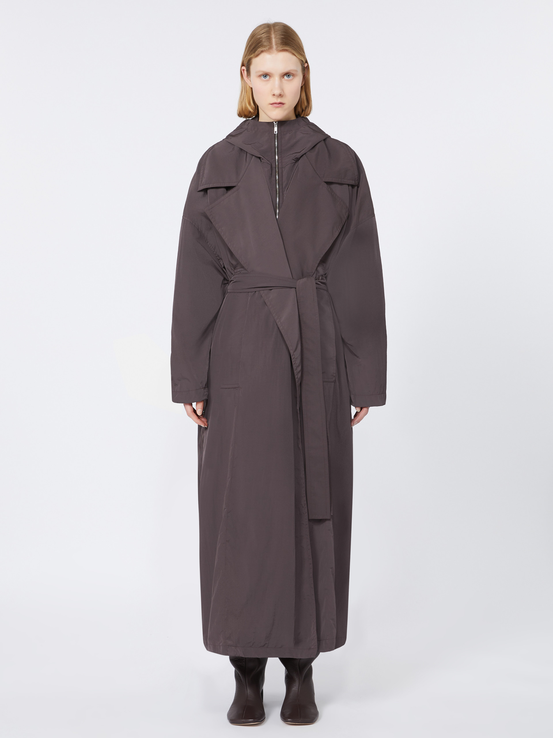 BARBRA1234 Oversized taffeta trench coat - RUNWAY - 3