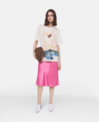 Stella McCartney Kissing Swans Oversized T-Shirt outlook