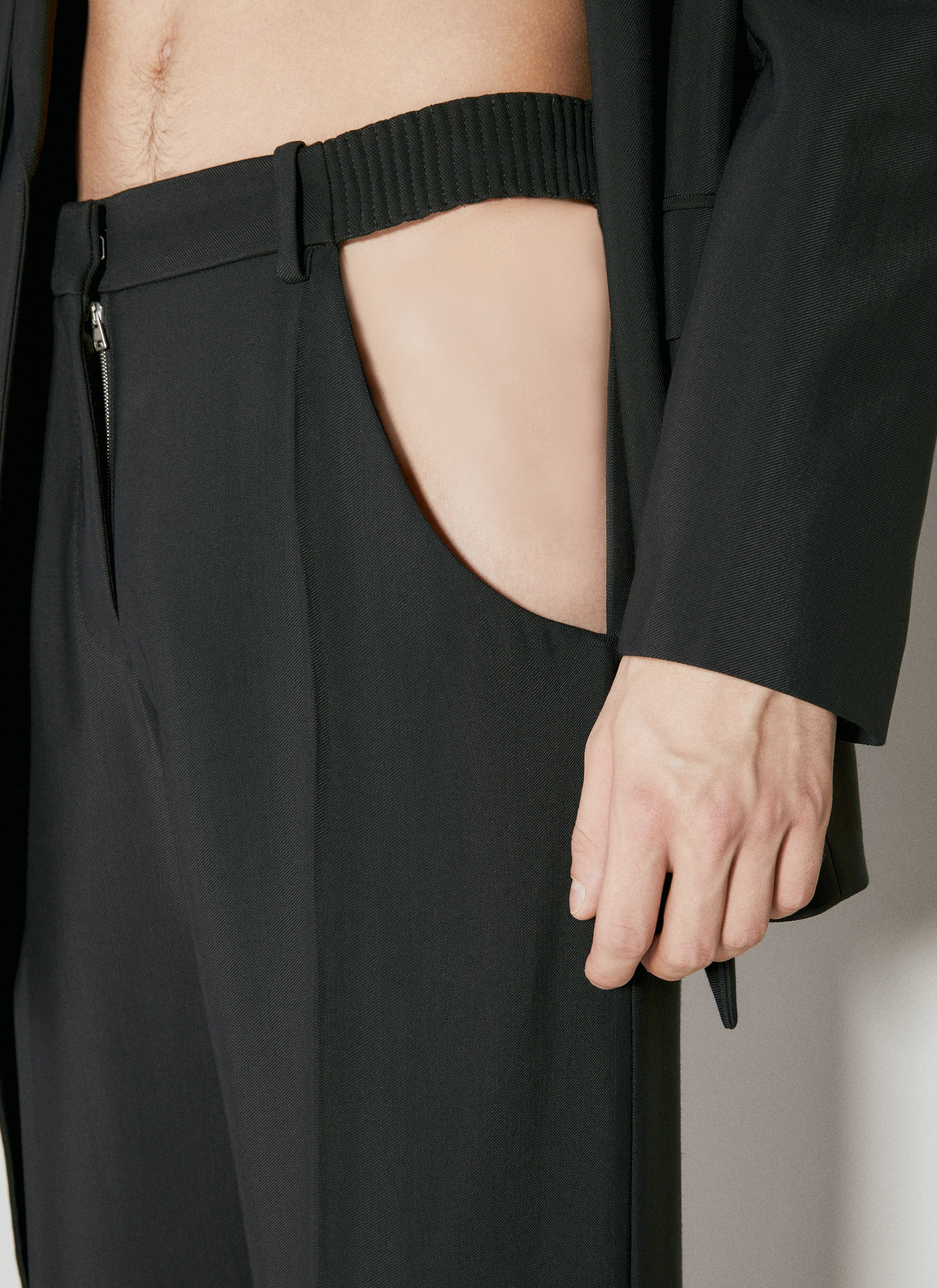 Mugler Women Cut-Out Tailored Pants - 4