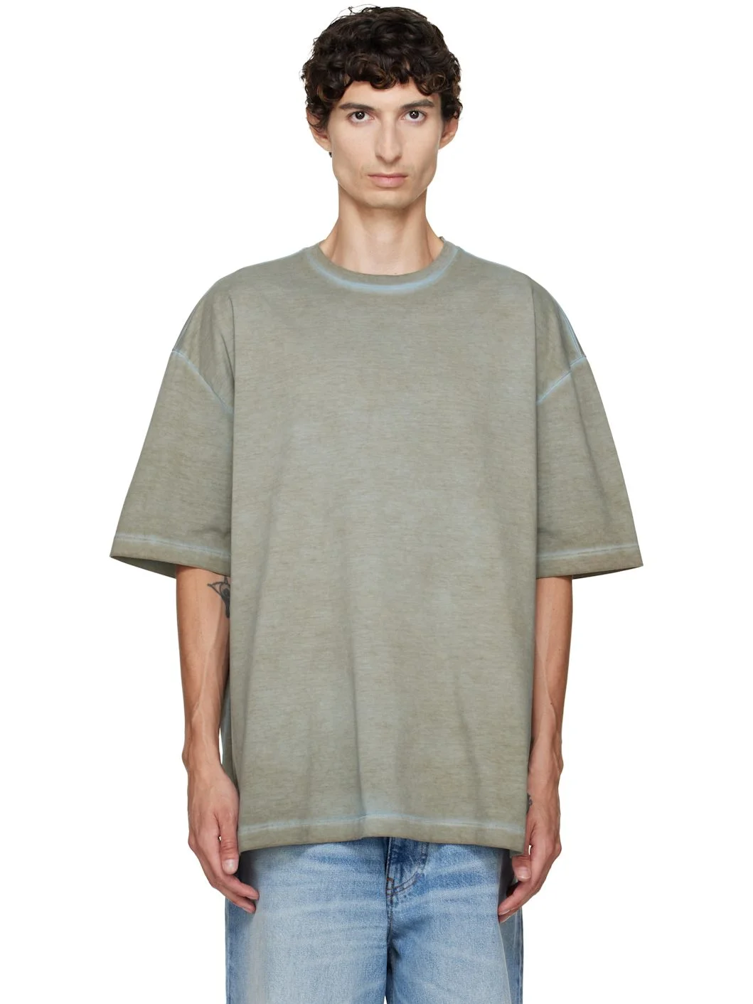Gray Oversized T-shirt - 1