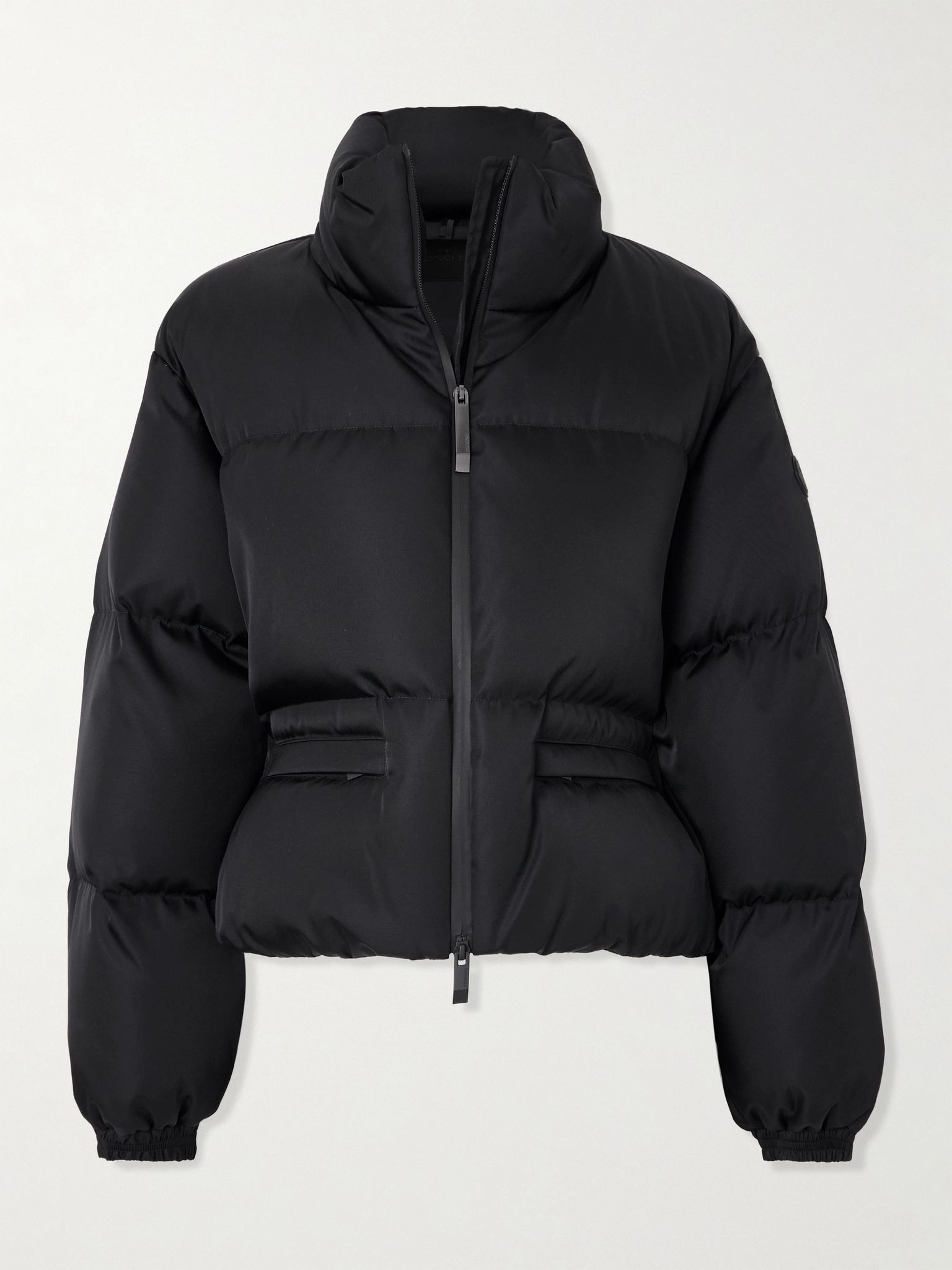 Vissec quilted drill down jacket Black - 1
