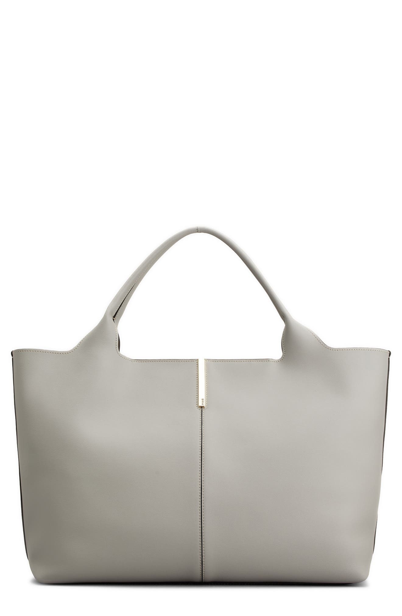 Tod's Medium Leather Shopping Bag in Gabbiano/Palude at Nordstrom - 1