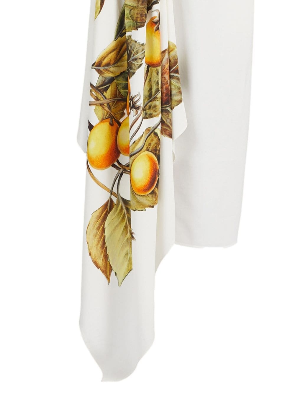 fruit-print draped skirt - 2