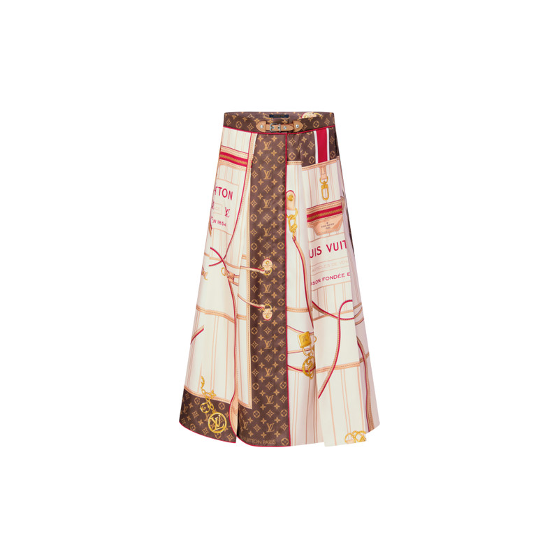 Neverfull Foulard Print Midi Skirt 1