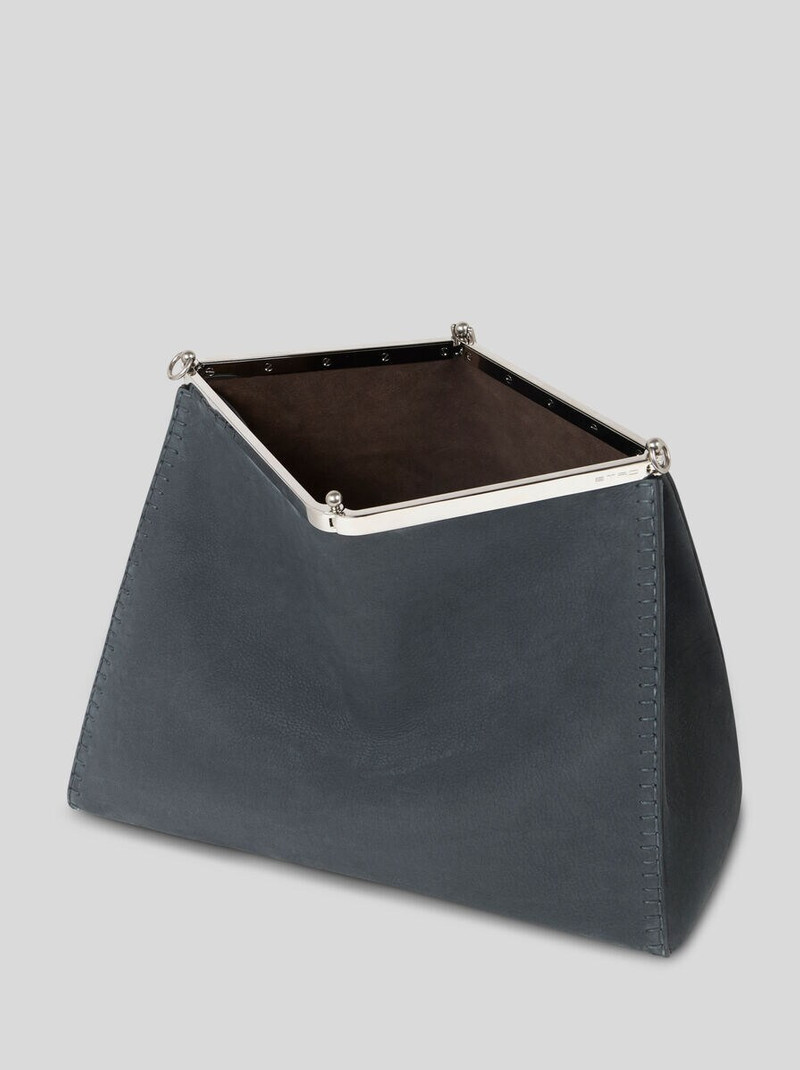 LARGE NUBUCK LEATHER VELA BAG 5