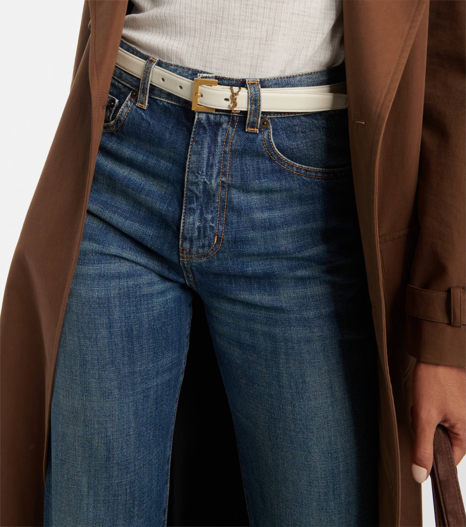 Cassandre slim leather belt - 2