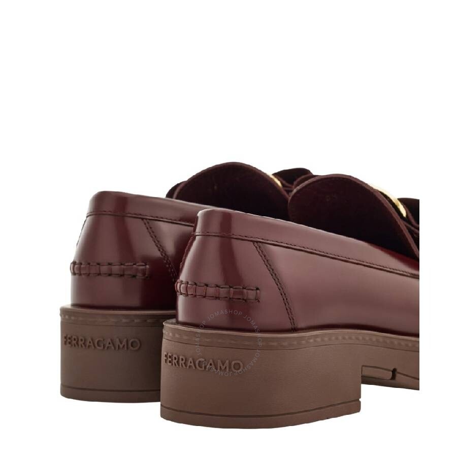 Ferragamo Vara Bow Leather Loafers - 3