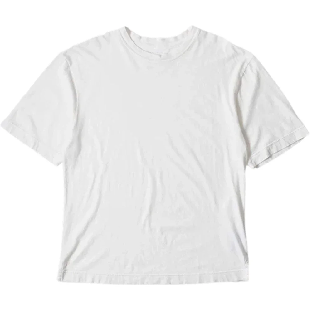 MHL Simple T-Shirt Organic Cotton Linen Jersey White - 1